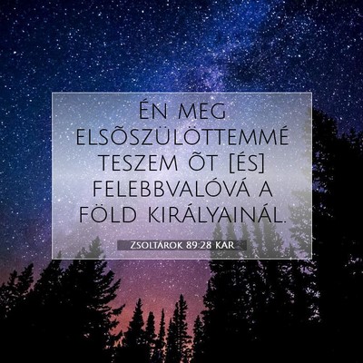 Zsoltárok 89:28 KAR Bibliai verskép