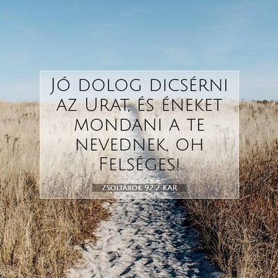 Zsoltárok 92:2 Bibliai vers magyarázata