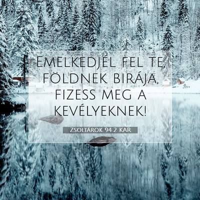 Zsoltárok 94:2 Bibliai vers magyarázata