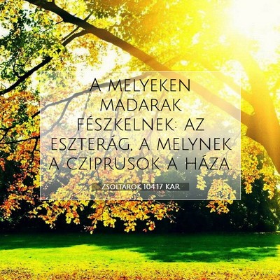 Zsoltárok 104:17 KAR Bibliai verskép