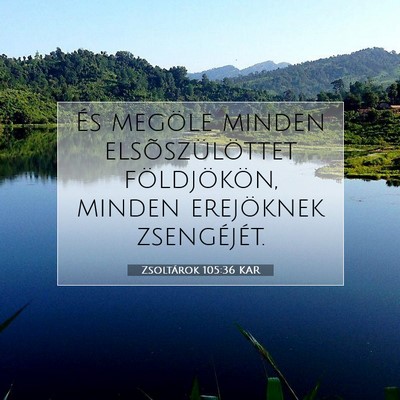 Zsoltárok 105:36 KAR Bibliai verskép