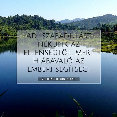 Zsoltárok 108:13 KAR Bibliai verskép