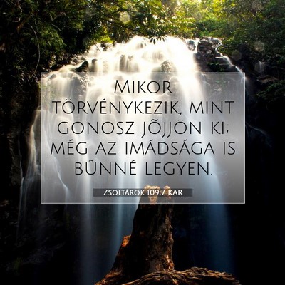Zsoltárok 109:7 Bibliai vers magyarázata
