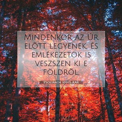 Zsoltárok 109:15 Bibliai vers magyarázata