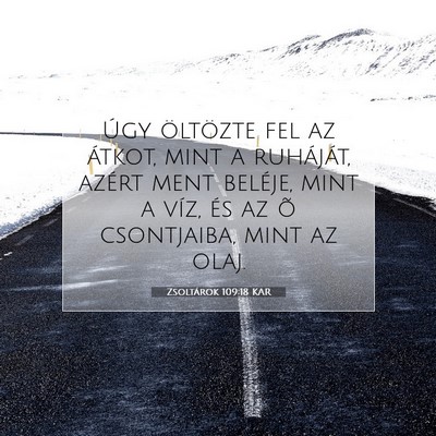 Zsoltárok 109:18 Bibliai vers magyarázata