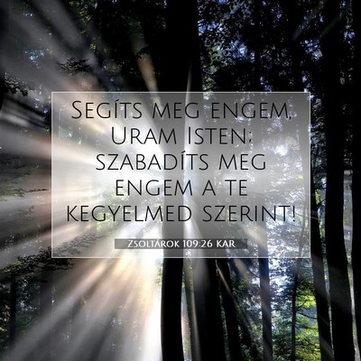 Zsoltárok 109:26 Bibliai vers magyarázata