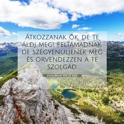 Zsoltárok 109:28 Bibliai vers magyarázata