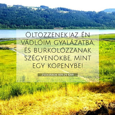 Zsoltárok 109:29 Bibliai vers magyarázata