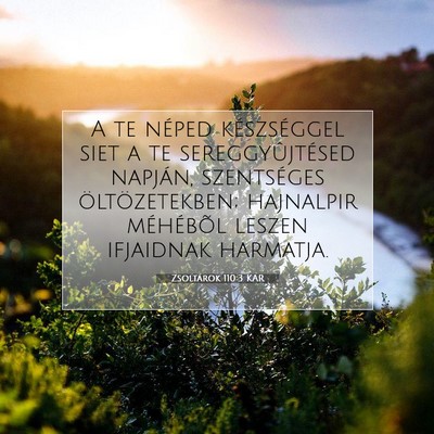 Zsoltárok 110:3 KAR Bibliai verskép