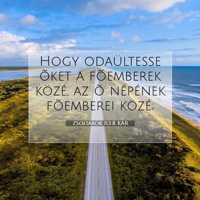 Zsoltárok 113:8 Bibliai vers magyarázata