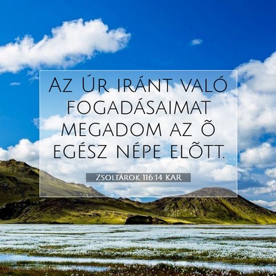 Zsoltárok 116:14 KAR Bibliai verskép