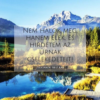 Zsoltárok 118:17 Bibliai vers magyarázata
