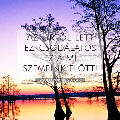 Zsoltárok 118:23 Bibliai vers magyarázata