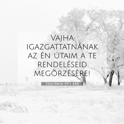 Zsoltárok 119:5 Bibliai vers magyarázata