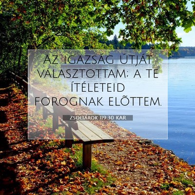 Zsoltárok 119:30 Bibliai vers magyarázata