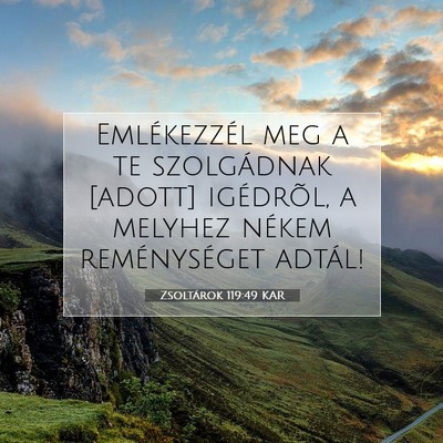 Zsoltárok 119:49 Bibliai vers magyarázata