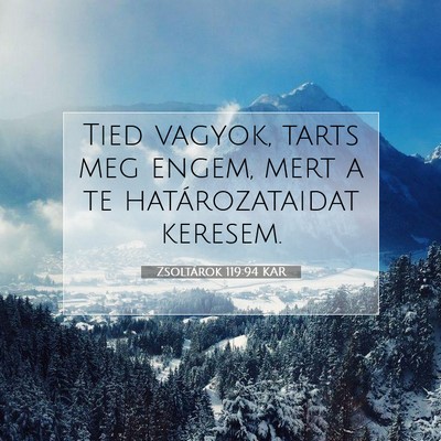 Zsoltárok 119:94 Bibliai vers magyarázata