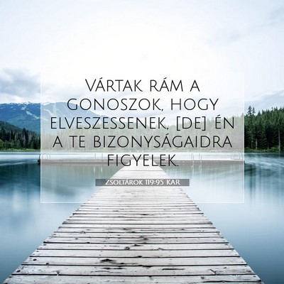 Zsoltárok 119:95 Bibliai vers magyarázata