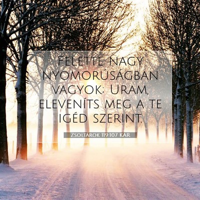 Zsoltárok 119:107 Bibliai vers magyarázata