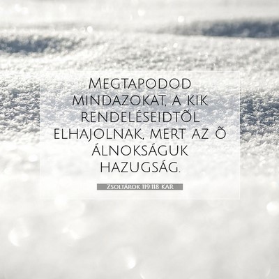 Zsoltárok 119:118 Bibliai vers magyarázata