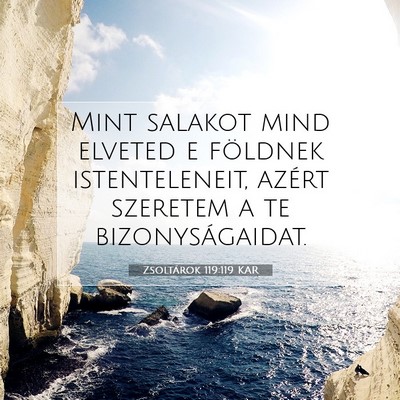 Zsoltárok 119:119 Bibliai vers magyarázata