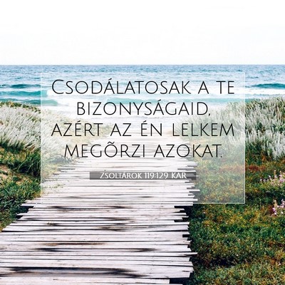 Zsoltárok 119:129 Bibliai vers magyarázata