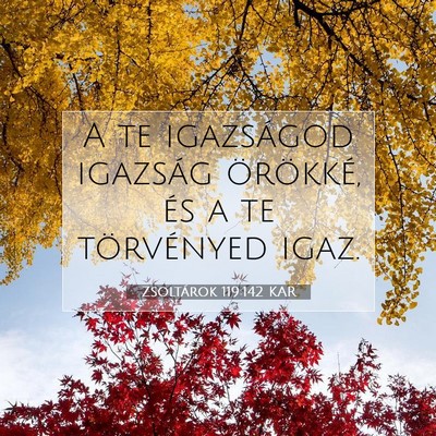 Zsoltárok 119:142 Bibliai vers magyarázata