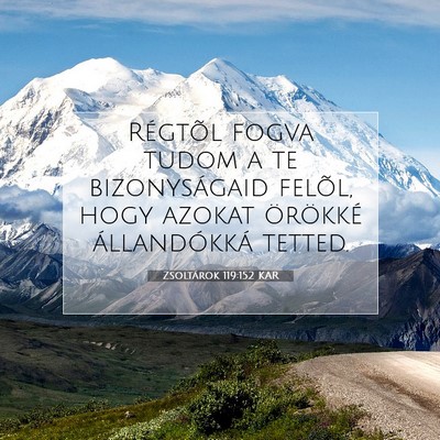 Zsoltárok 119:152 Bibliai vers magyarázata