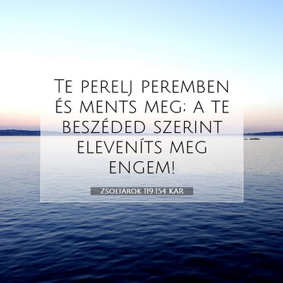 Zsoltárok 119:154 Bibliai vers magyarázata