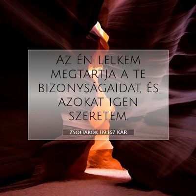 Zsoltárok 119:167 Bibliai vers magyarázata