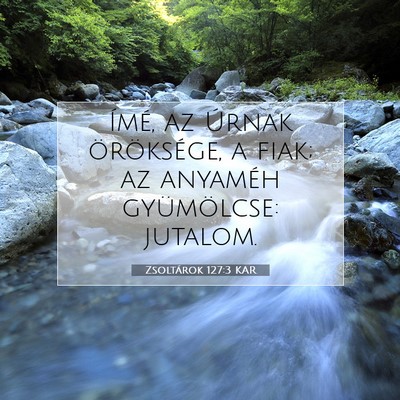 Zsoltárok 127:3 Bibliai vers magyarázata