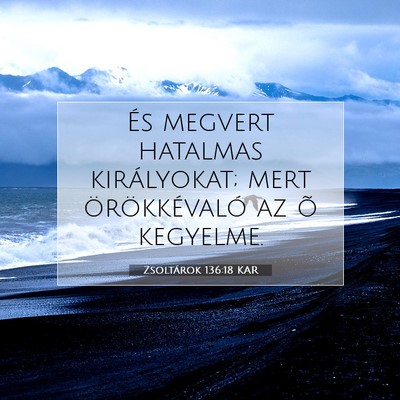 Zsoltárok 136:18 Bibliai vers magyarázata