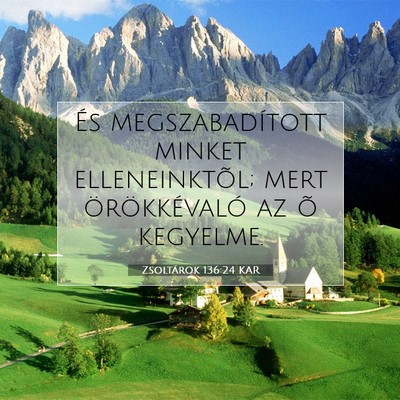 Zsoltárok 136:24 Bibliai vers magyarázata