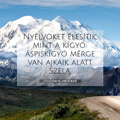 Zsoltárok 140:4 KAR Bibliai verskép