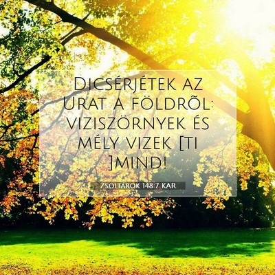 Zsoltárok 148:7 Bibliai vers magyarázata