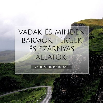 Zsoltárok 148:10 KAR Bibliai verskép