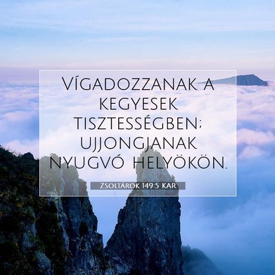 Zsoltárok 149:5 KAR Bibliai verskép