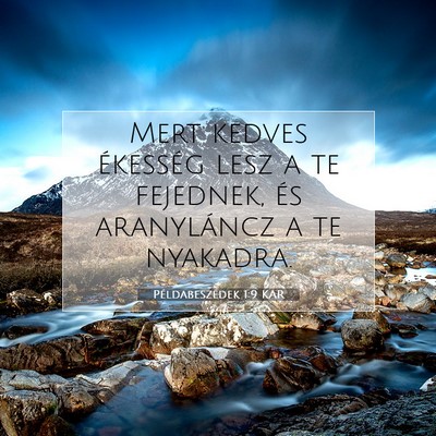 Példabeszédek 1:9 Bibliai vers magyarázata