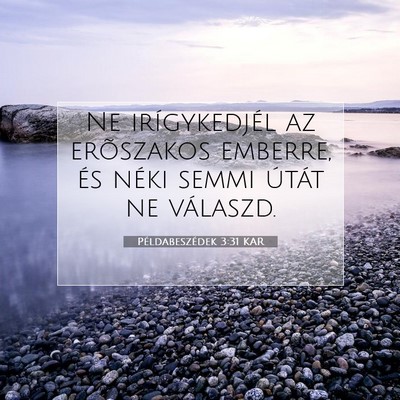 Példabeszédek 3:31 KAR Bibliai verskép