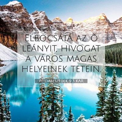 Példabeszédek 9:3 KAR Bibliai verskép