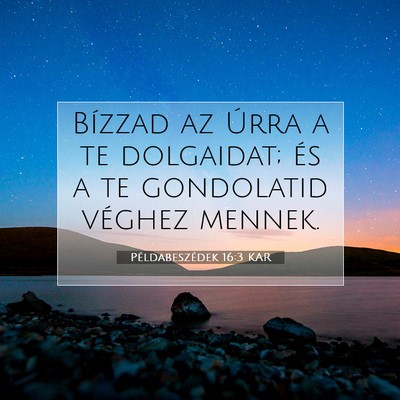 Példabeszédek 16:3 KAR Bibliai verskép