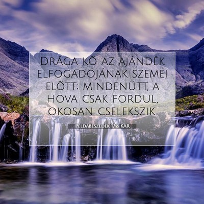 Példabeszédek 17:8 KAR Bibliai verskép