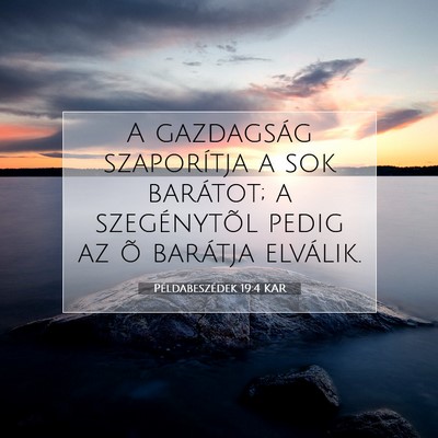 Példabeszédek 19:4 KAR Bibliai verskép