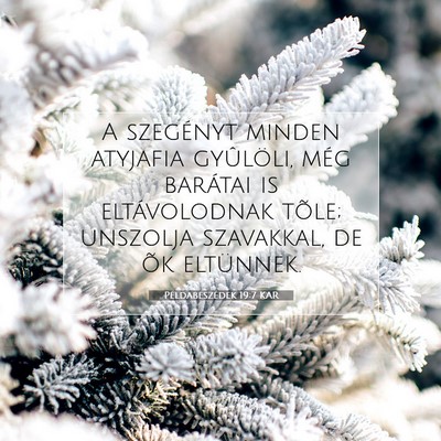 Példabeszédek 19:7 KAR Bibliai verskép
