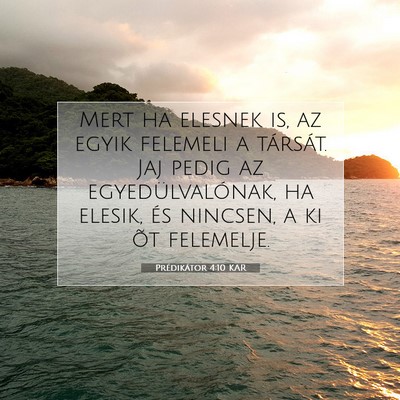 Prédikátor 4:10 KAR Bibliai verskép