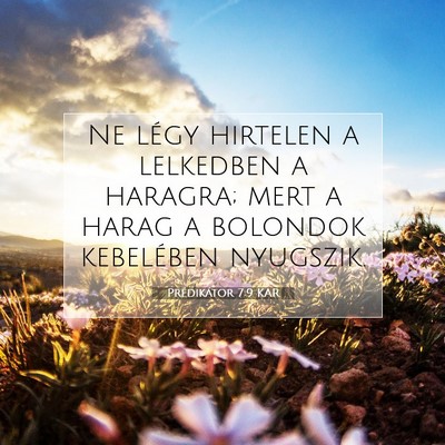 Prédikátor 7:9 KAR Bibliai verskép