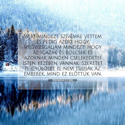 Prédikátor 9:3 KAR Bibliai verskép