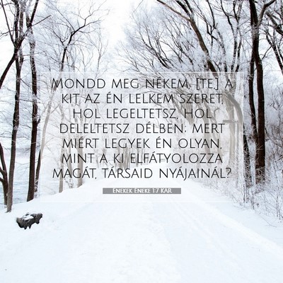 Énekek Éneke 1:7 Bibliai vers magyarázata