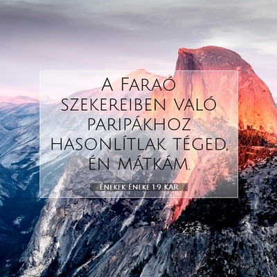 Énekek Éneke 1:9 Bibliai vers magyarázata