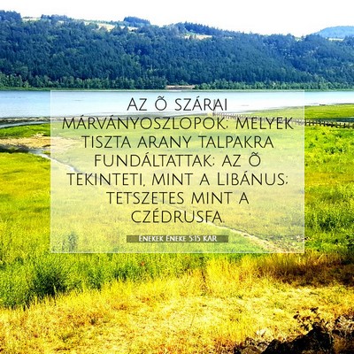 Énekek Éneke 5:15 Bibliai vers magyarázata